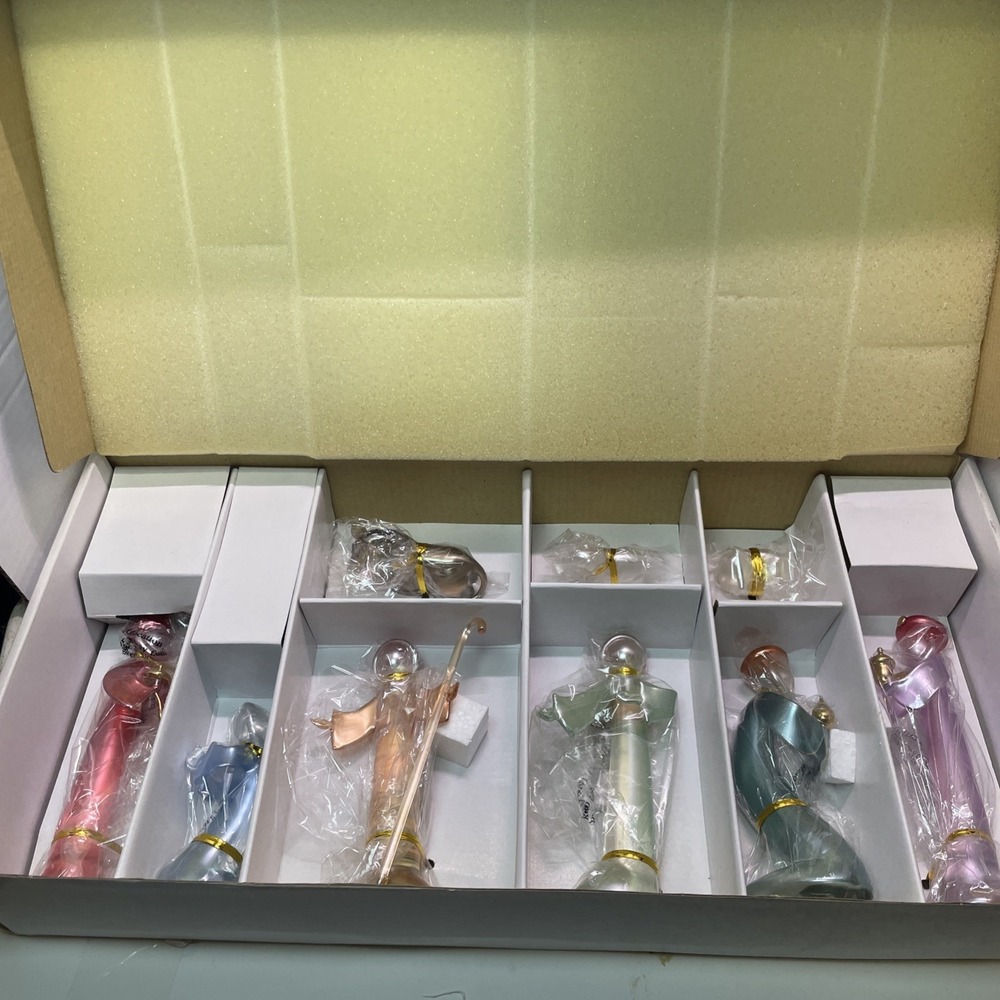 VTG HandCrafted Salviati Opalescent Art Glass Nativity 9 Piece Set Christmas NIB